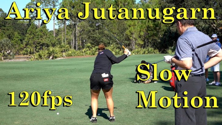 Ariya Jutanugarn（アリヤ・ジュタヌガーン） 120fps REAR VIEW IRON GOLF SWING 1080 HD