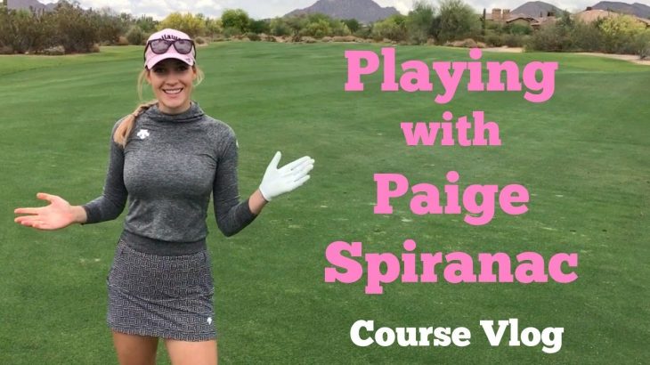 Playing with Paige Spiranac // Course Vlog // Raptor at Grayhawk