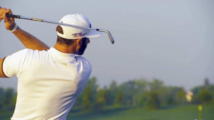 Dustin Johnson’s pre-round warm-up routine