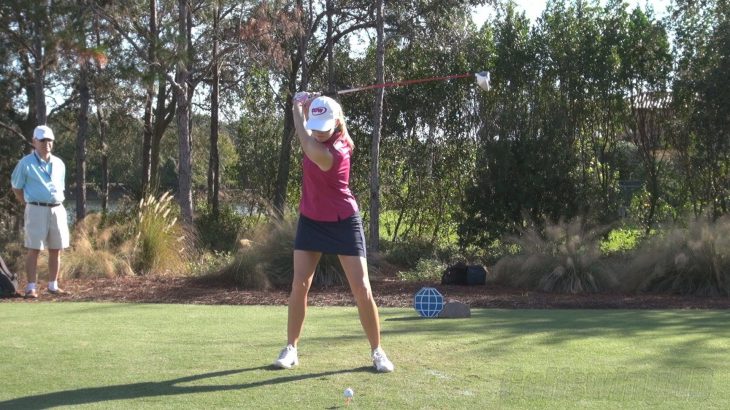 Paula Creamer（ポーラ・クリーマー） – STRAIGHT FACE ON DRIVER GOLF SWING LATE 2013 – REG & SLOW MOTION – 1080p