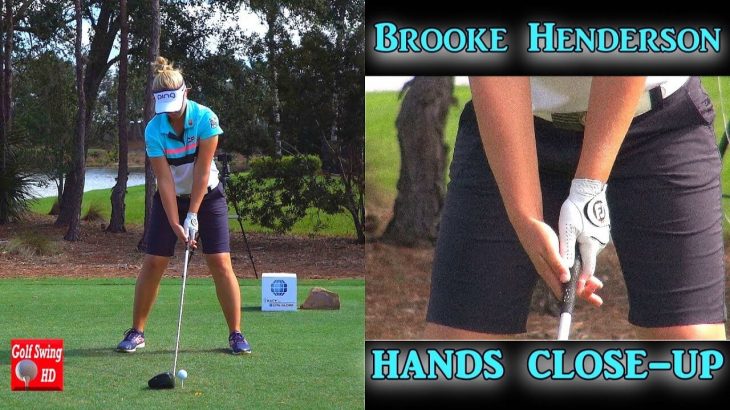 Brooke Henderson（ブルック・ヘンダーソン）– HANDS THRU IMPACT （CLOSE UP SLOW MOTION） DRIVER GOLF SWING 1080p HD
