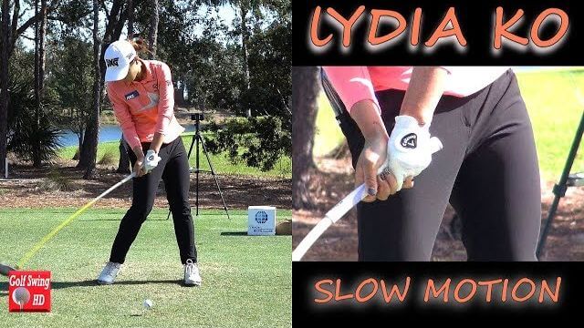 Lydia Ko（リディア・コ） 2017/2018 （HANDS THRU IMPACT） FACE ON DRIVER SLOW MOTION 1080 HD