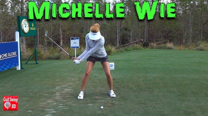 Michelle Wie（ミシェル・ウィー）＜アイアン・正面＞120fps スーパースロー映像｜2017 LPGA CME Tour Championship