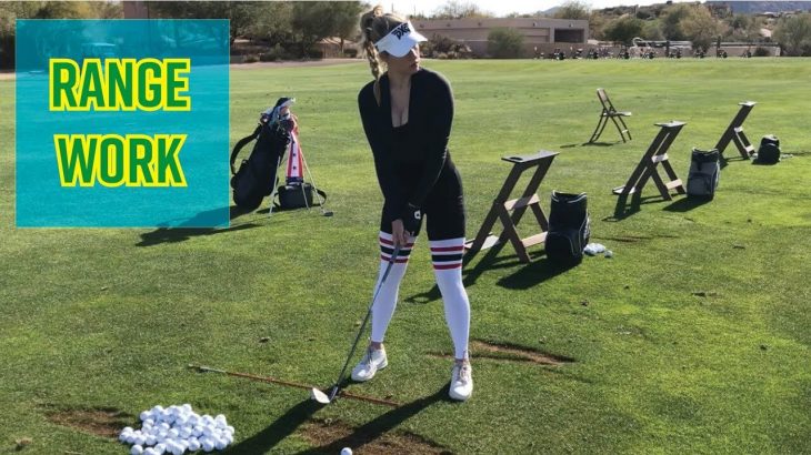 芝から打てる練習場での練習方法｜How to Hit Golf Balls on the Range｜Paige Spiranac（ペイジ・スピラナック）