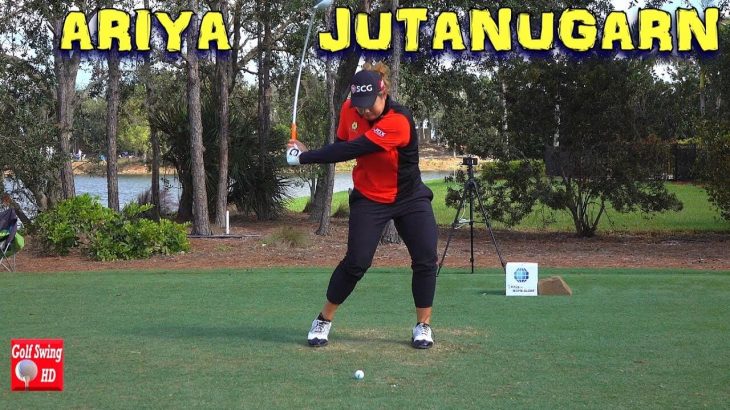 Ariya Jutanugarn（アリヤ・ジュタヌガーン） フェアウェイウッドのティーショット｜正面・スロー映像あり｜高画質