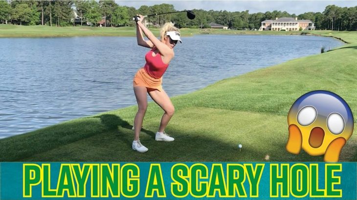 左側がず と池 怖いホール の攻略方法 Paige Spiranac ペイジ スピラナック ゴルフの動画