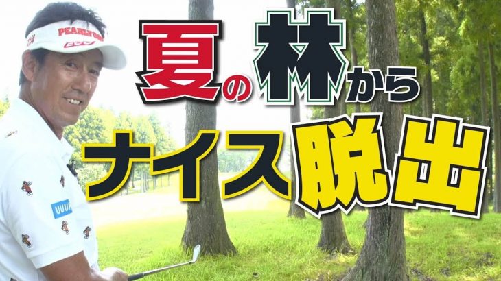 林からの脱出方法｜大き目のクラブを短く持ってコンパクトに振る｜芹澤信雄プロのラウンドレッスン