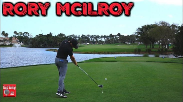 Rory Mcilroy ローリー マキロイ ドライバーショット 後方アングル スロー再生あり 高画質 ゴルフの動画