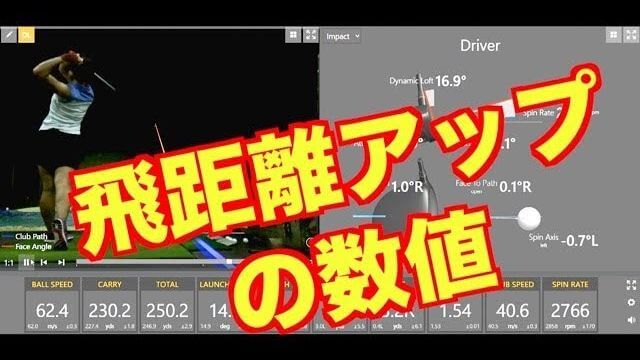 山本道場いつき選手のドライバーと6番アイアンの飛距離｜最新の弾道計測器トラックマンで計測した結果