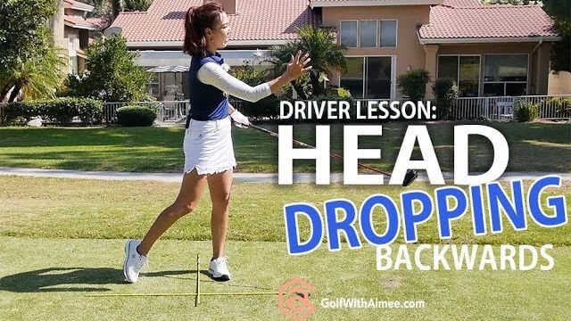 ダウンスイングで頭が後方に落ちないようにする方法｜Driver Lesson: Head Dropping Backwards | Golf with Aimee