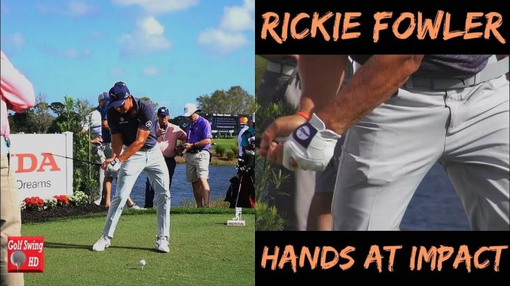 Rickie Fowler（リッキー・ファウラー） ドライバーショット｜正面アングル・スロー再生あり｜手元のクローズアップ｜高画質