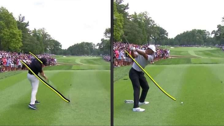 タイガー ウッズとローリー マキロイのスイング分析比較 全米プロゴルフ選手権 18 Tiger Woods Vs Rory Mcilroy Swing Analysis ゴルフの動画