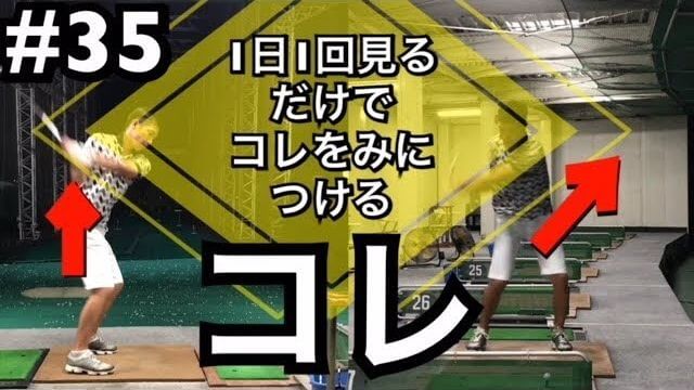 左足リードのドライバーショット｜正面・後方アングル｜2画面同時・連続再生｜1日1回見るだけで上手くなるシリーズ！