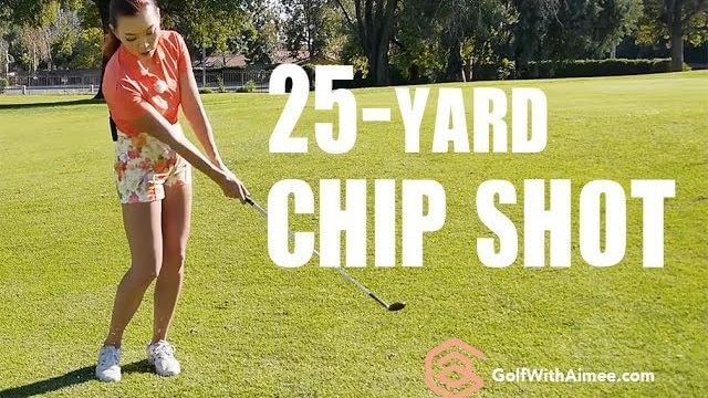 25ヤードのチップショット 打ち方｜25-yard Chip Shot｜Golf with Aimee