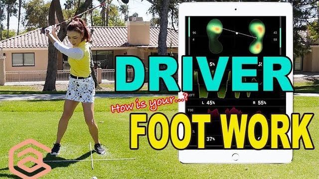 ドライバーを打つ時の「両足の使い方」と「足裏への体重のかけ方」｜Driver Foot Work & Salted Shoes (IOFIT) | Golf with Aimee