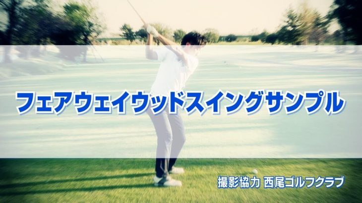 フェアウェイウッド お手本スイング｜正面・後方アングル｜連続再生｜PGAティーチングプロ 竹内雄一郎