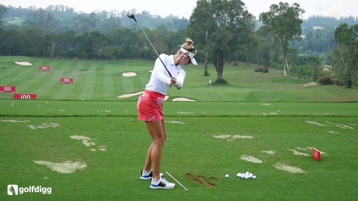 Jessica Korda（ジェシカ・コルダ）選手の練習風景｜Honda LPGA Thailand 2018