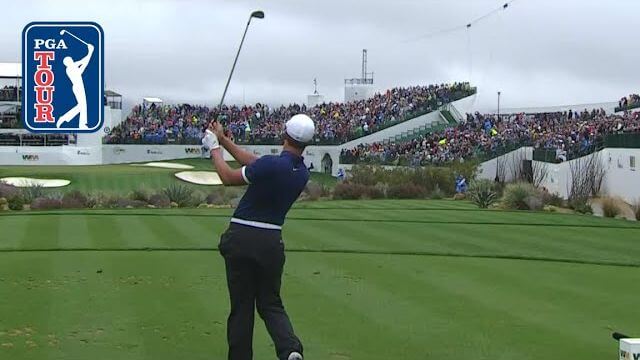 フェニックスオープンの名物ホール16番の全ティーショット｜Every tee shot from No.16｜Round 4｜Waste Management Phoenix Open 2019