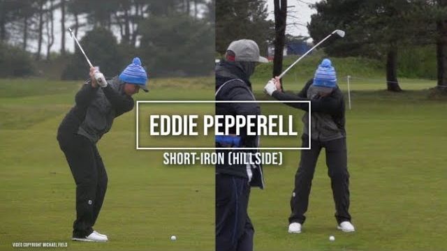 Eddie Pepperell（エディー・ペッパーエル）選手のショートアイアン｜正面・後方アングル｜連続再生・スロー再生｜Betfred British Masters 2019