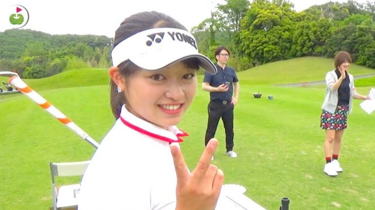 リンゴルフの斉藤妙ちゃんが台湾女子ツアーで活躍中の乗富結プロと同組でラウンド！ニアピン賞を狙う！ 【ホリエモンカップ②】