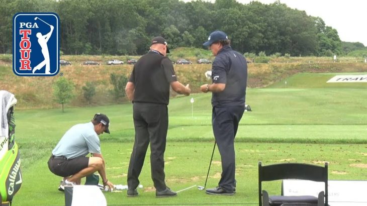 Phil Mickelson（フィル・ミケルソン）選手の練習風景｜Travelers Championship 2019