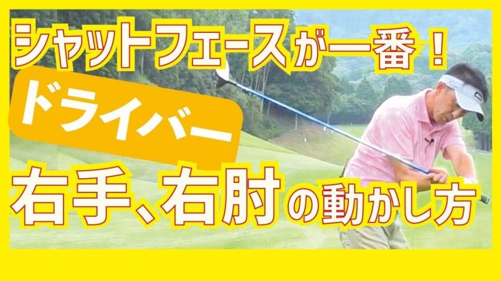 なぜドライバーはシャットフェースが理想なのか？｜ドライバーショットにおける右手・右ひじの動かし方｜スギプロのレッスン