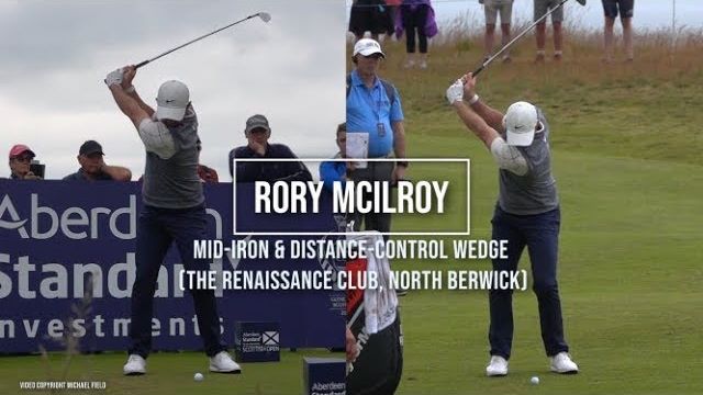 Rory McIlroy（ローリー・マキロイ）選手のスイング｜芝の上からのアイアン・ウェッジ｜正面アングル｜連続再生・スロー再生｜ASI Scottish Open 2019