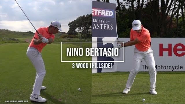 Nino Bertasio（ニーノ・ベルタシオ）選手の3番ウッド｜正面・後方アングル｜連続再生・スロー再生｜Betfred British Masters 2019