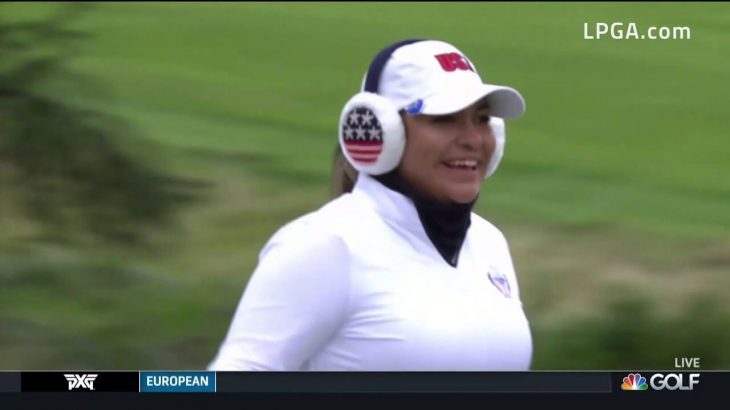 Lizette Salas（リゼット・サラス） and Danielle Kang（ダニエル・カング） win Saturday Four-ball Match｜2019 Solheim Cup