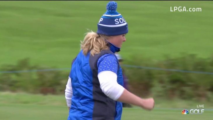 Nelly Korda（ネリー・コルダ） vs Caroline Hedwall（カロリーネ・ヘドバル） Sunday Single Match｜2019 Solheim Cup