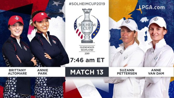 Brittany Altomare（ブリタニー・アルトマーレ） and Annie Park（アニー・パーク） Win Day Two Four-ball Match｜2019 Solheim Cup