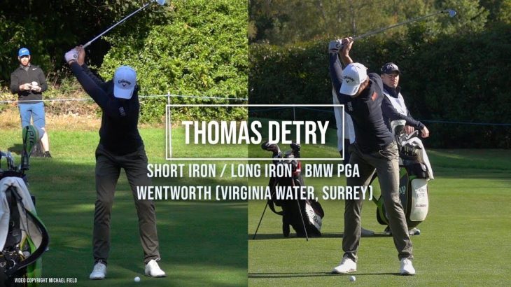 Thomas Detry（トーマス・デトリー）選手のスイング｜ショートアイアン・ロングアイアン｜正面アングル｜連続再生・スロー再生｜BMW PGA Championship 2019