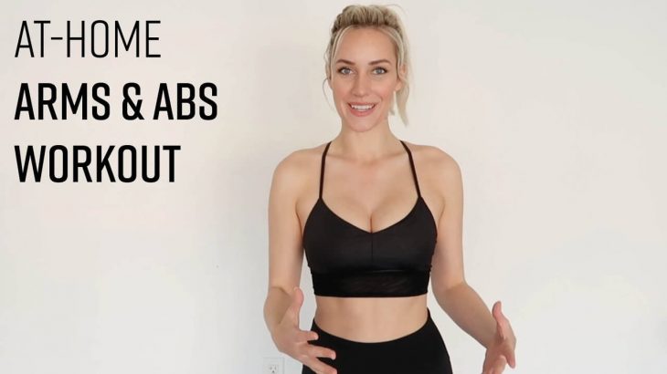 AT-HOME ARMS & ABS WORKOUT // NO EQUIPMENT REQUIRED