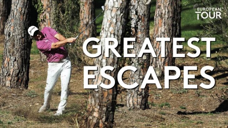 European Tour（欧州男子ゴルフツアー）の凄いエスケープショット映像集｜Greatest escapes of the season (so far)｜Best of 2020