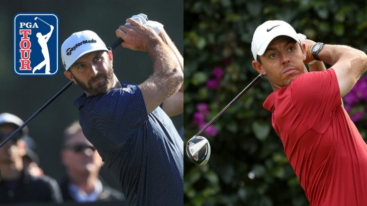 Rory McIlroy（ローリー・マキロイ）選手と Dustin Johnson（ダスティン・ジョンソン）選手のドライバーショット比較