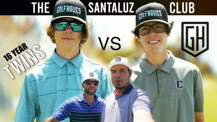 THE TWINS vs GOLFHOLICS｜16 YEARS OLD vs 40 YEARS OLD｜WHO WINS？