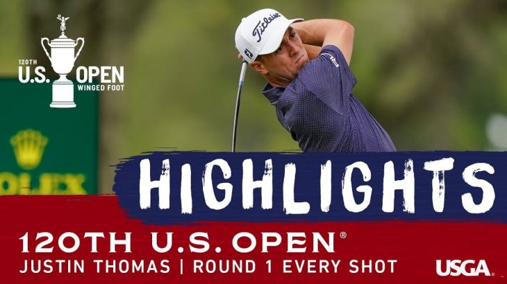 Justin Thomas（ジャスティン・トーマス） Every shot｜Round 1｜2020 U.S. Open Championship