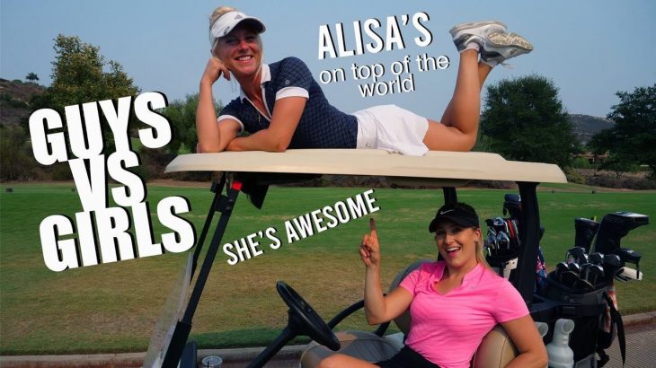 PARIS AND ALISA TAKE ON THE GOLFHOLICS/EVERY SHOT AT MADERAS/FRONT 9 HOLES