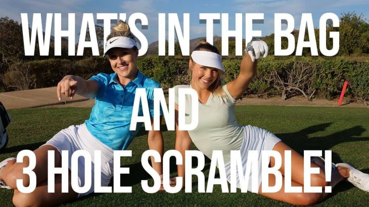 HEAD TO HEAD IN A 3 HOLE SCRAMBLE!