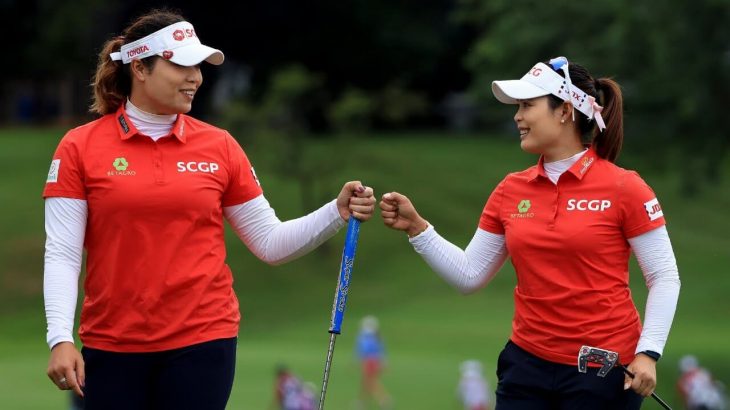 Ariya Jutanugarn（アリヤ・ジュタヌガーン） and Moriya Jutanugarn（モリヤ・ジュタヌガーン） Highlights｜Round 2｜DOW Great Lakes Bay Invitational 2021