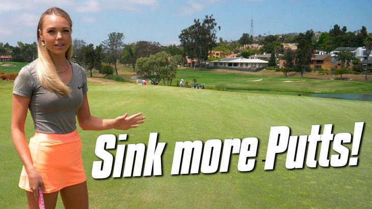 HOW TO READ GREENS WITH CLAIRE AT LA COSTA GOLF COURSE.