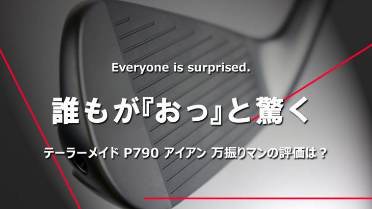 テーラーメイド P790 アイアン（2021年モデル） 試打インプレッション 評価・クチコミ｜フルスイング系YouTuber 万振りマン