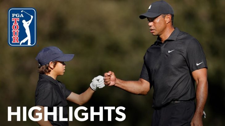 Tiger Woods（タイガー・ウッズ） & Charlie Woods（チャーリー・ウッズ） Highlights｜PNC Championship pro-am 2021