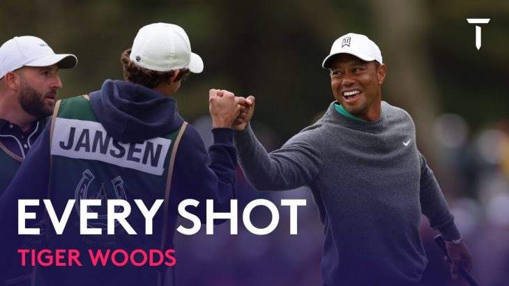 Tiger Woods（タイガー・ウッズ） Every Shot｜Round 2｜JP McManus Pro-Am 2022